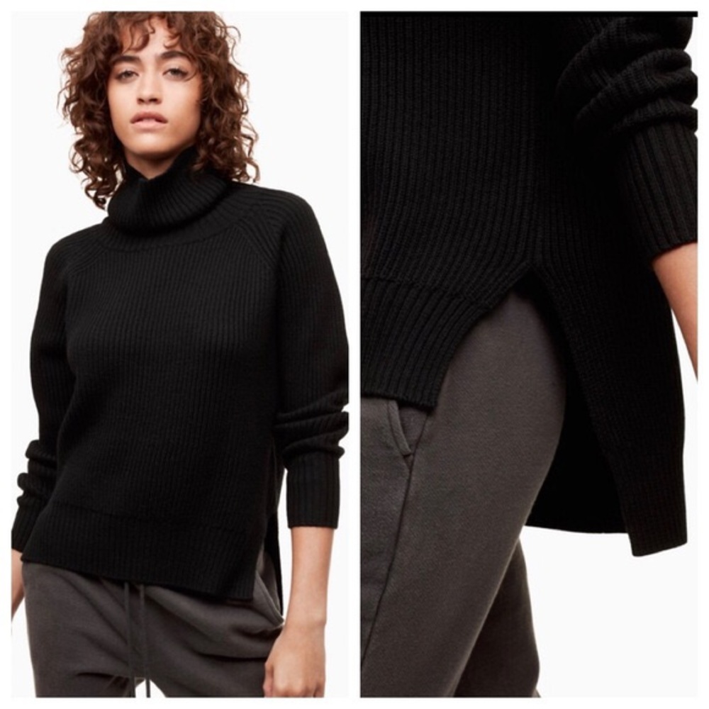 Wilfred Free Lin Ribbed Turtleneck Sweater